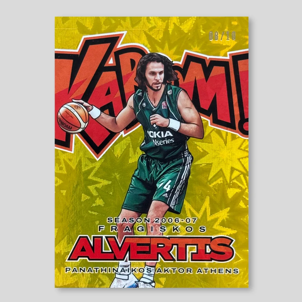 2024 Panini Donruss EuroLeague Fragiskos Alvertis Kaboom!, Gold, Raw