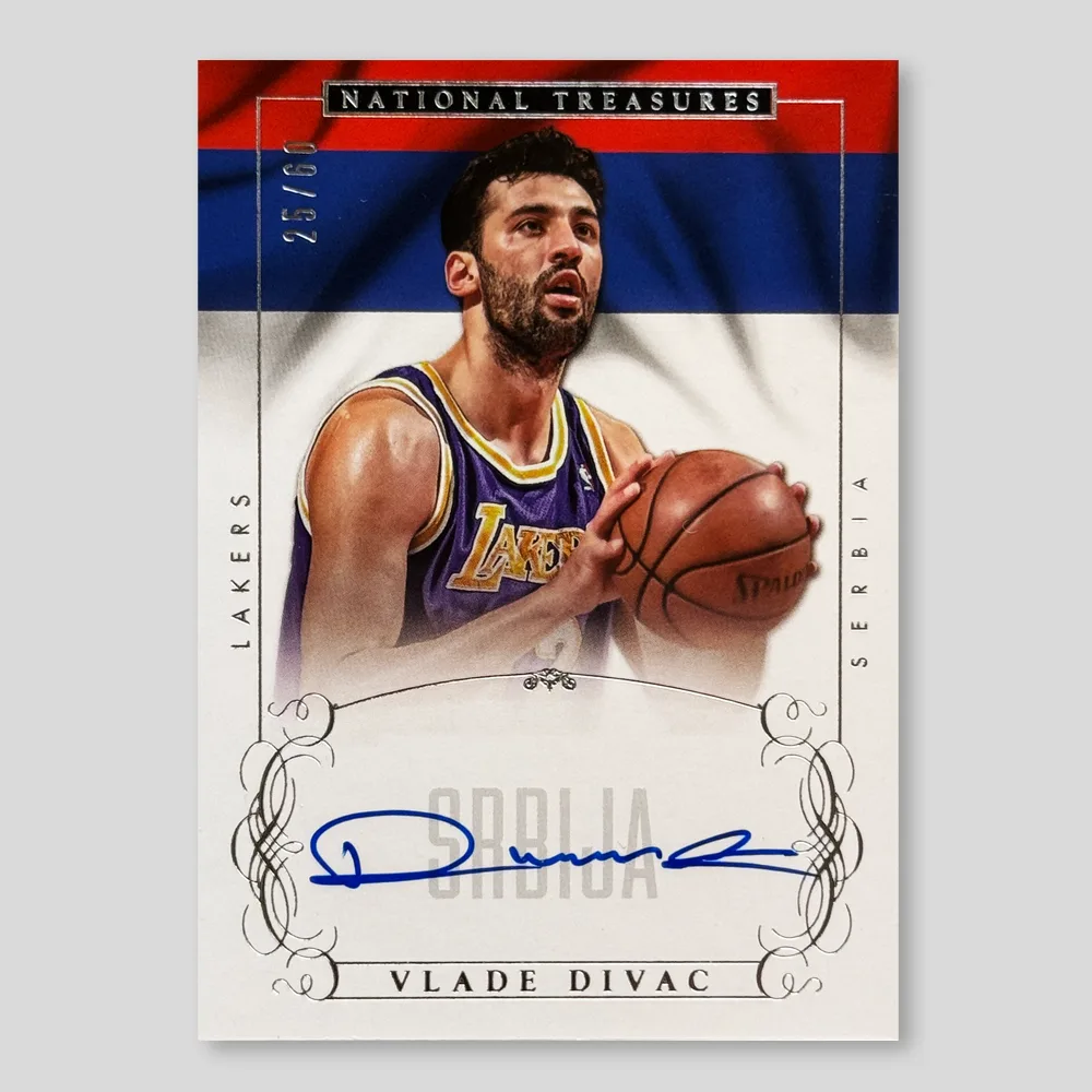 2013 Panini National Treasures Vlade Divac International Treasures, Raw
