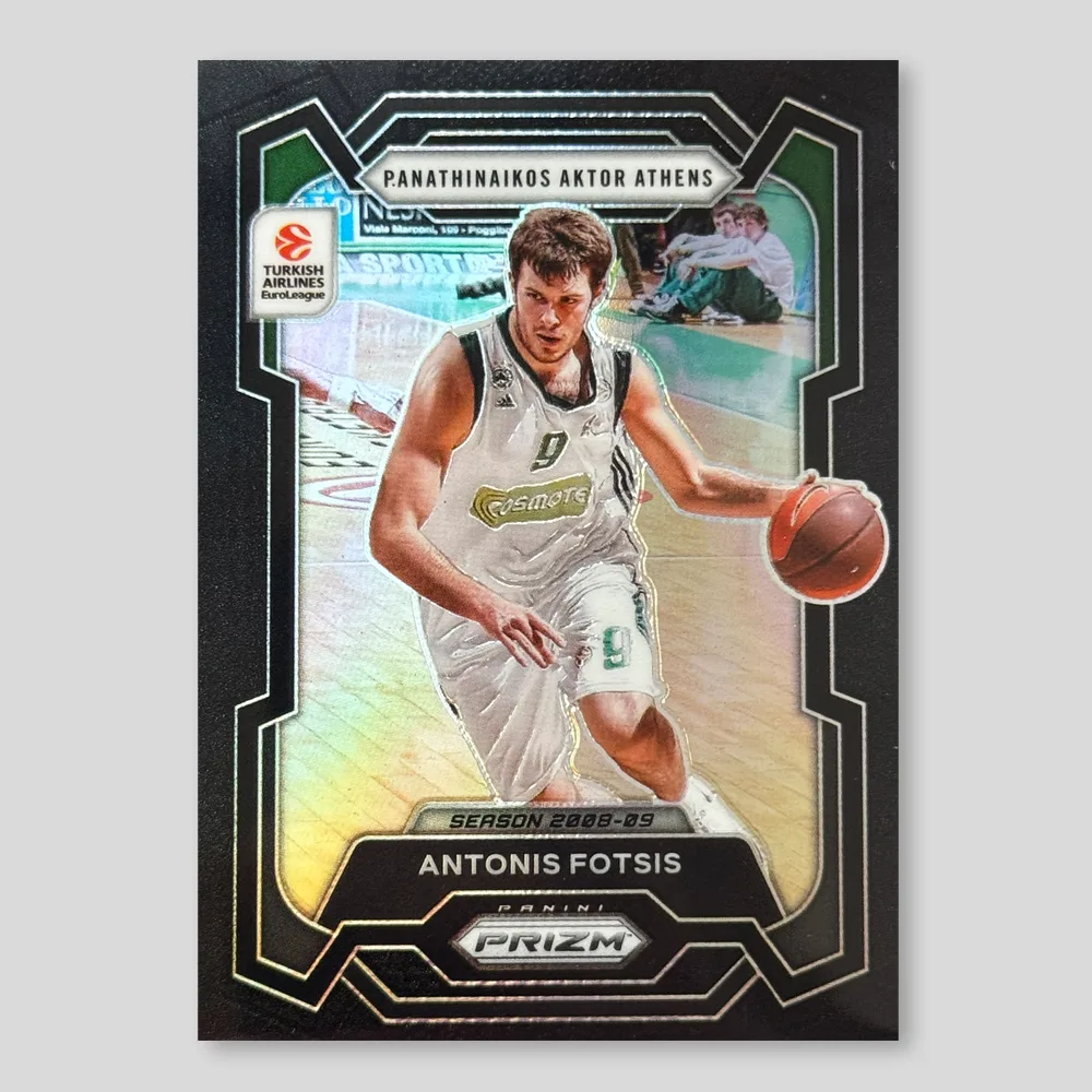 2023 Panini Prizm EuroLeague Antonis Fotsis Black Prizm #176, Raw
