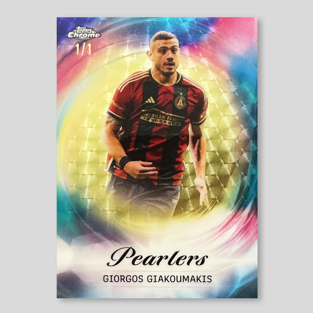2024 Topps Chrome MLS Giorgos Giakoumakis Pearlers, Superfractor, Raw