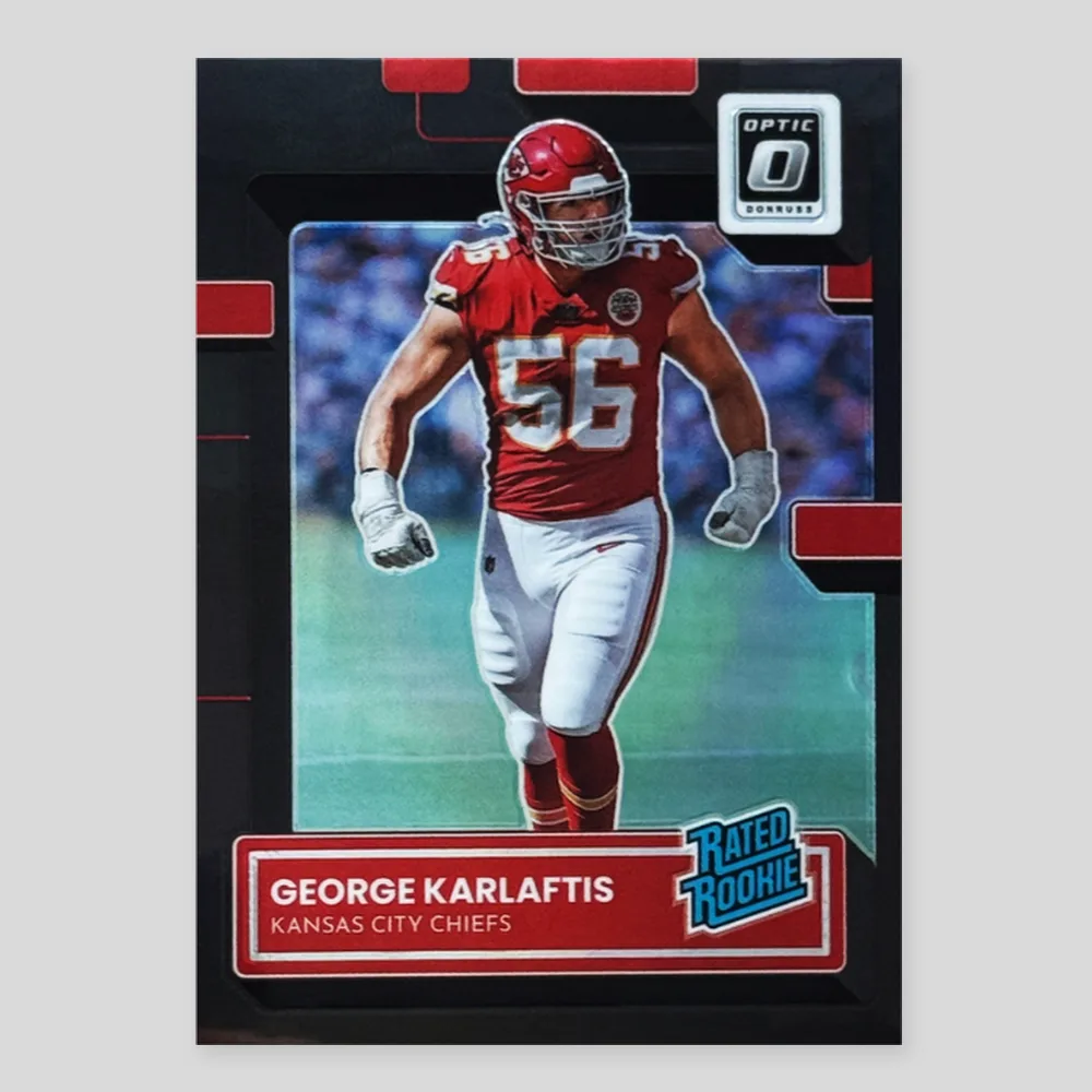 2022 Panini Donruss Optic George Karlaftis Rated Rookie, Black #256, Raw