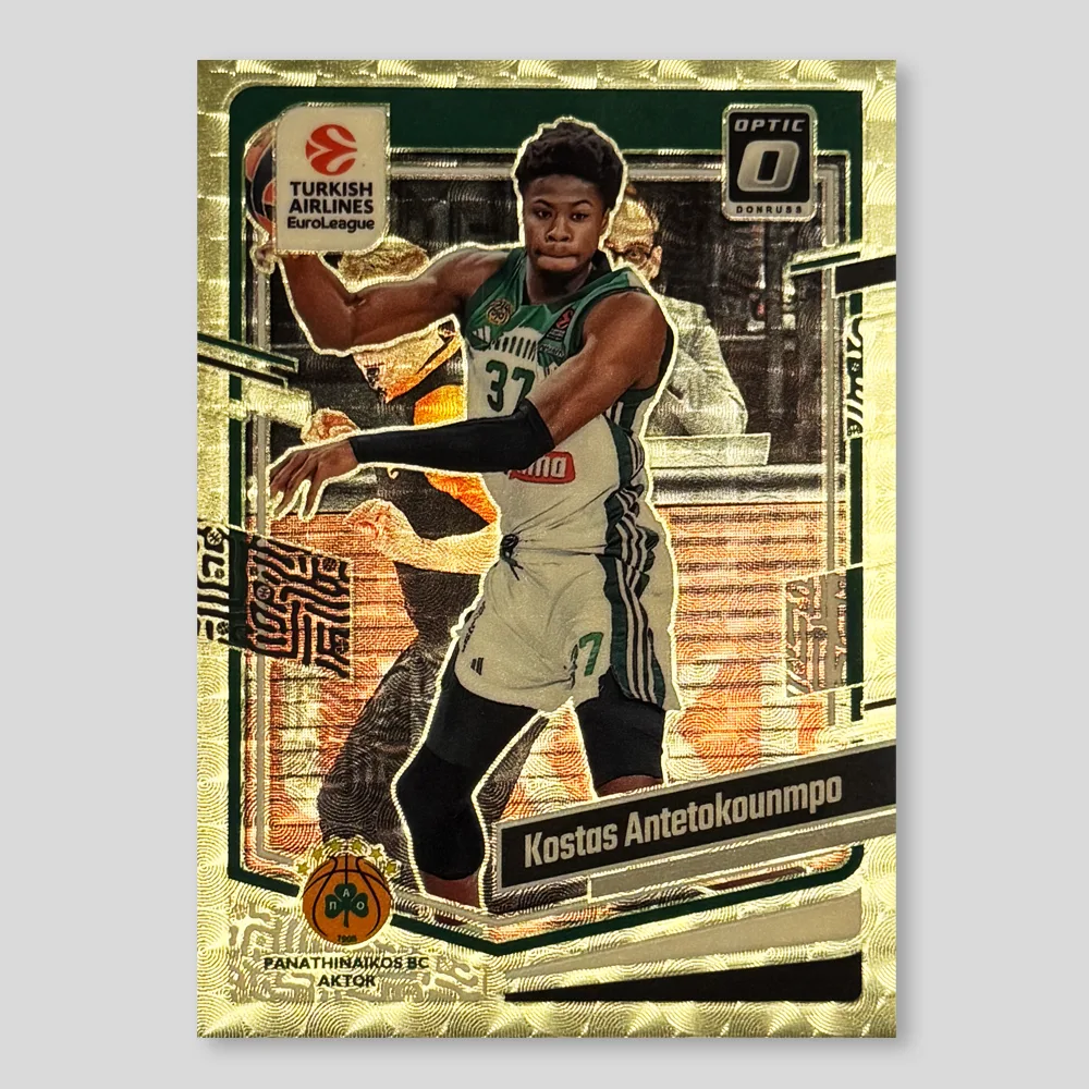 2023 Panini Donruss EuroLeague Kostas Antetokounmpo Optic Gold Vinyl #83, Raw