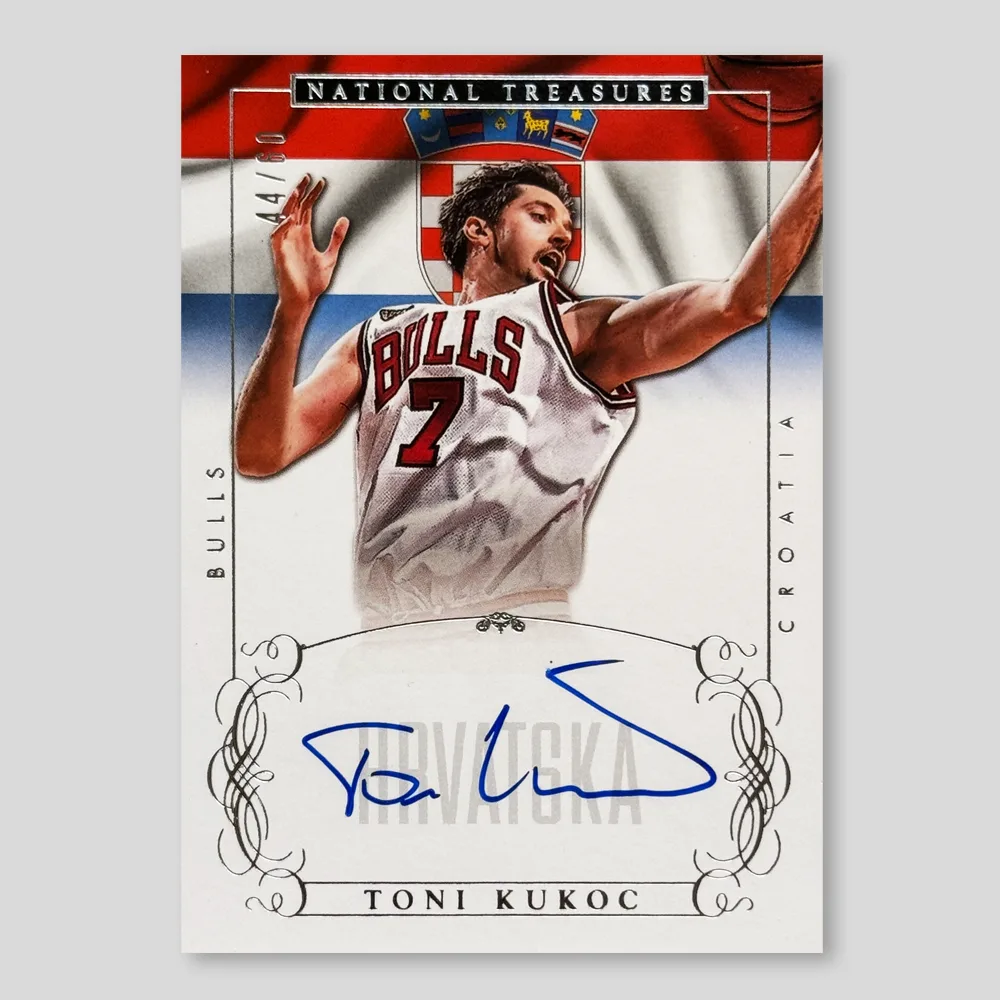 2013 Panini National Treasures Toni Kukoc International Treasures, Raw