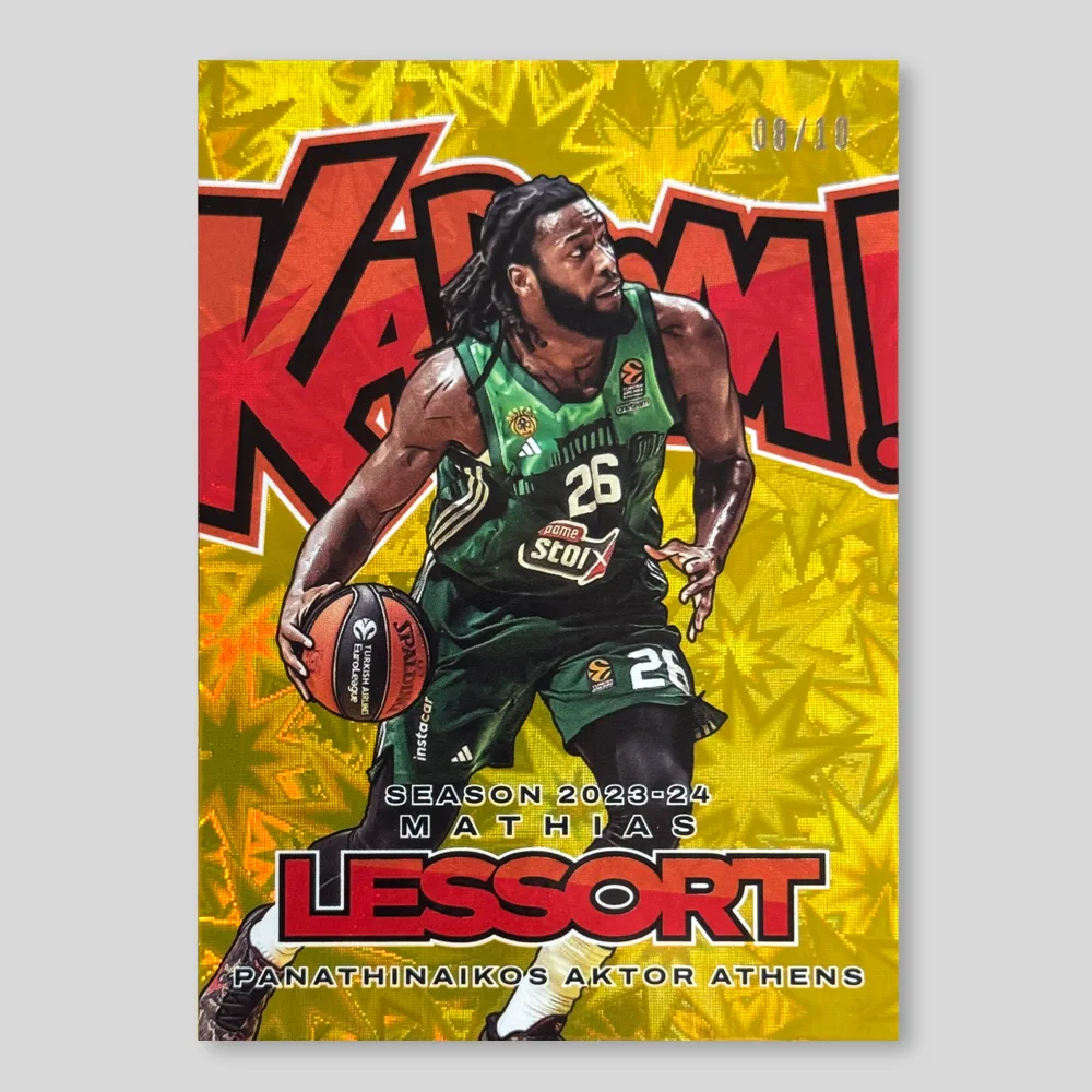 2024 Panini Donruss EuroLeague Mathias Lessort Kaboom!, Gold, Raw