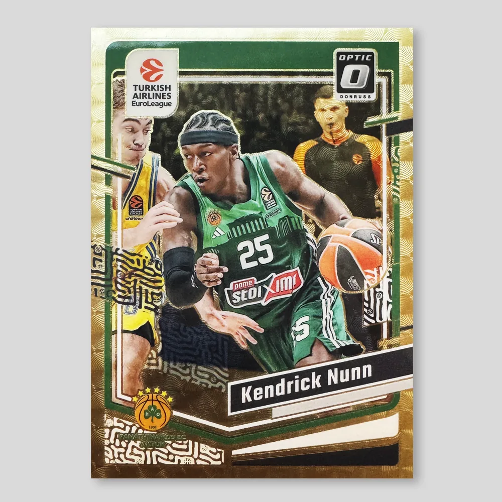 2023 Panini Donruss EuroLeague Kendrick Nunn Optic Gold Vinyl #126, Raw