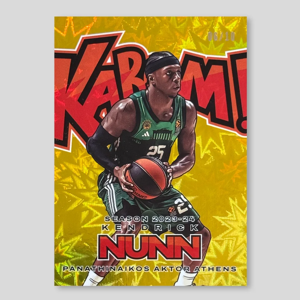 2024 Panini Donruss EuroLeague Kendrick Nunn Kaboom!, Gold, Raw