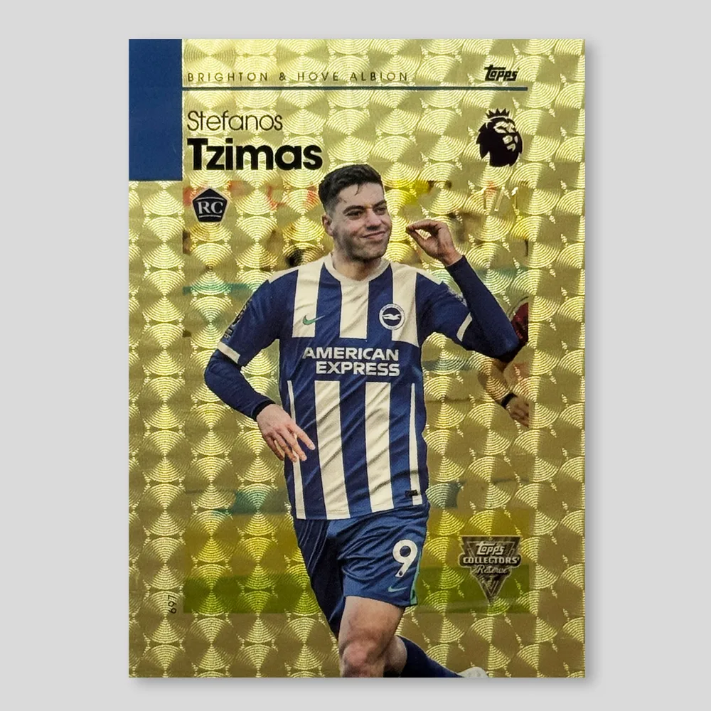 2024 Topps Collectors’ Reserve Premier League Stefanos Tzimas Gold, Raw