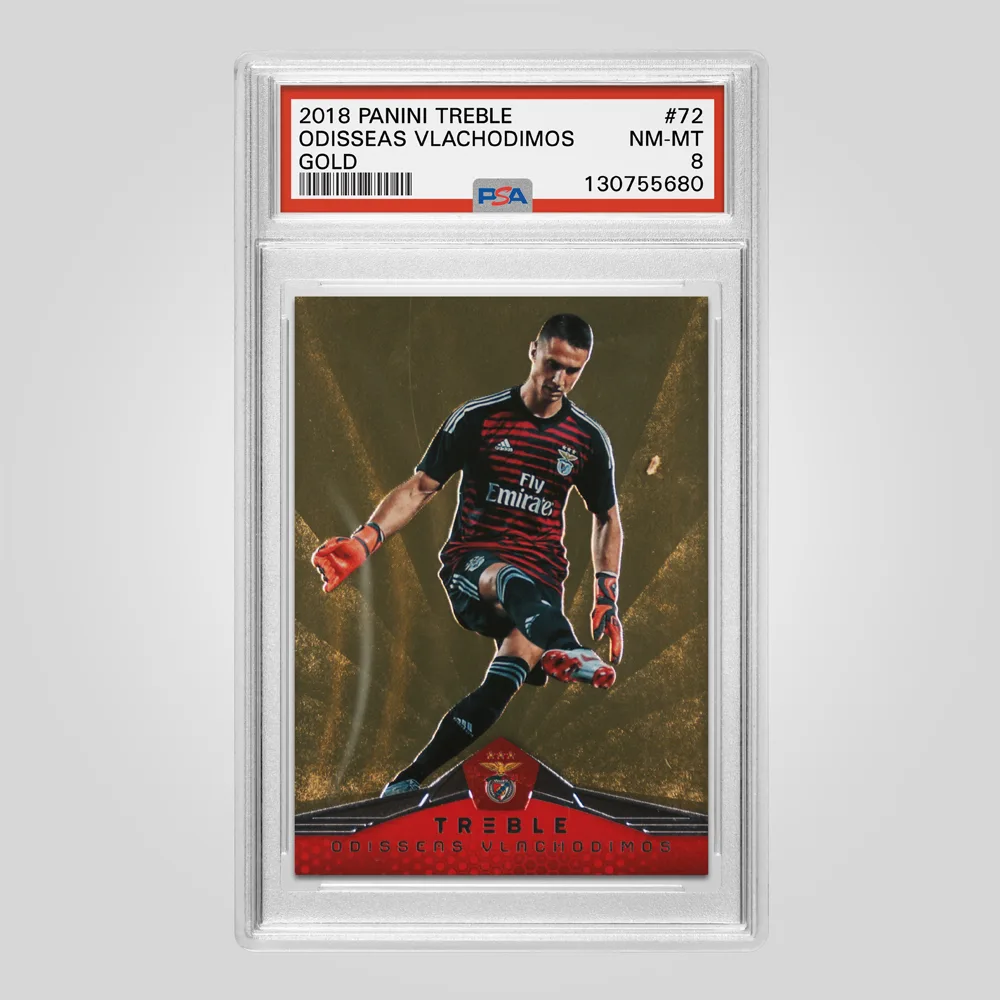 2018 Panini Treble Odisseas Vlachodimos Gold #72, PSA 8 NM-MT