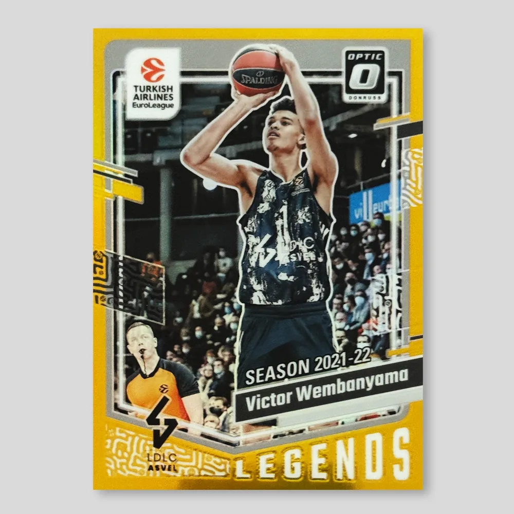 2023 Panini Donruss EuroLeague Victor Wembanyama Optic Gold #161, Raw